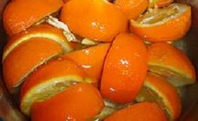 Prepare Seville oranges for the sauce