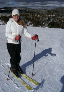 The Daughter Skiing