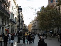 La Rambla Street in Barcelona