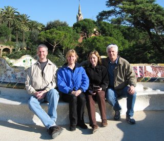Family at Park Guell