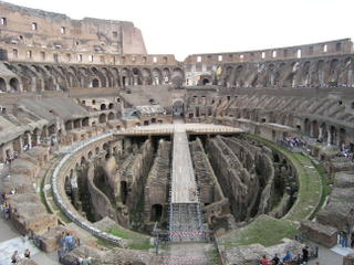 Inside Colosseum from 1st floor