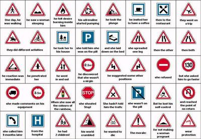 Road sign story