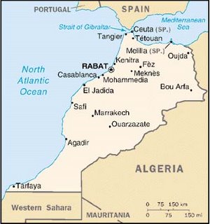 mapa sahara