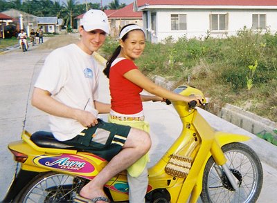 Marilyn and I at a subdivision in Dumaguete