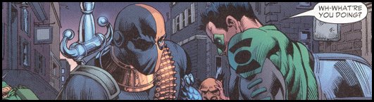 DEATHSTROKE gets the better of an ill-prepared RAYNER in IDENTITY CRISIS #3!