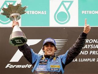 Alonso en el podio
