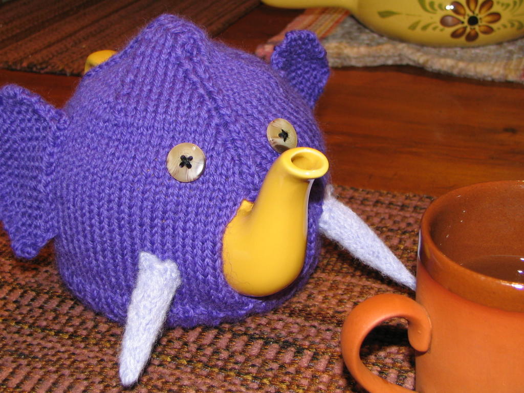 felted knitting bag
