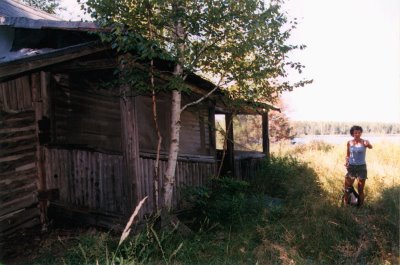 Front 3/4 view of the shack