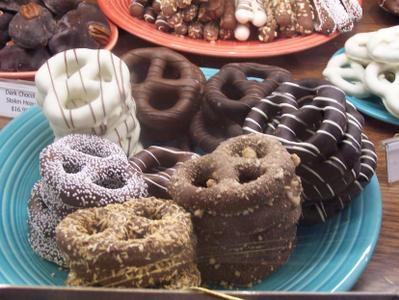 Chocolate covered pretzels!