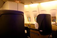 The view from seat 2A on board the BA 747-400.