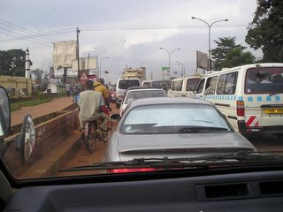 A peek at Kampala traffic.
