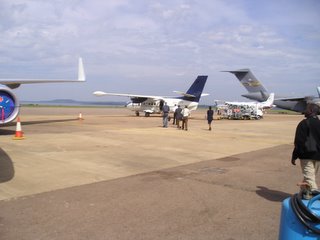 The little plane to Adjumani.