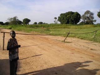 The border between Uganda and Sudan.