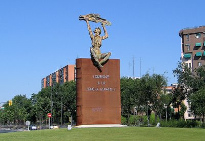 Escultura de Aurelio Teno en Leganés (Foto: Luis Fernández)