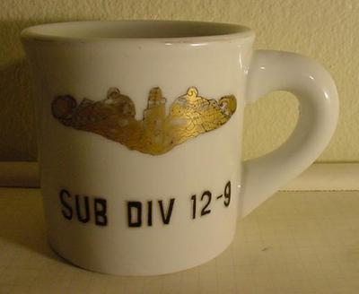 Vintage Diesel Submarine Naval Officers Mug