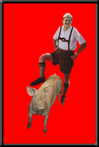 Bavarian pigstalker in action (pants still on)