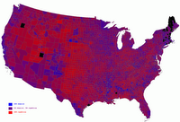 2004 U.S. Presidential Election Results by County