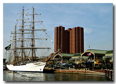 Brazil Navy Ship Cisne Branco in Baltimore Harbor