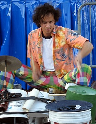 Drumming for Tips - Baltimore Inner Harbor May 2006