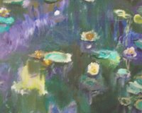 Waterlillies Revisited, Original on Canvas by Impressionist Artist Kimberley T. Walton