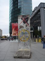 Morceau du Mur sur Postdamer Platz