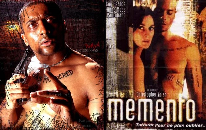 Image result for memento and ghajini