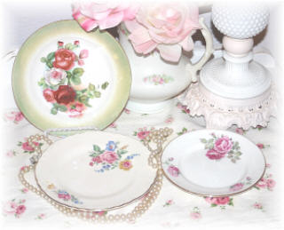 ~ I love plates with Roses ~