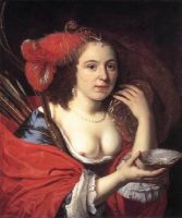 Bartholomeus van der Helst - Anna du Pire as Granida (1660)