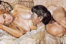 Stanley Spencer - Bemused Brit. Lover: Er...would you mind if I remove my spectacles? (1936)