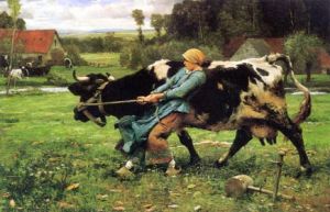 Julien Dupré - In the Pasture (1883)