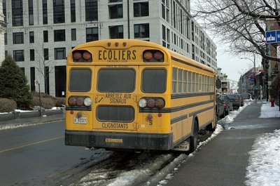 French Canadian schoolbus
