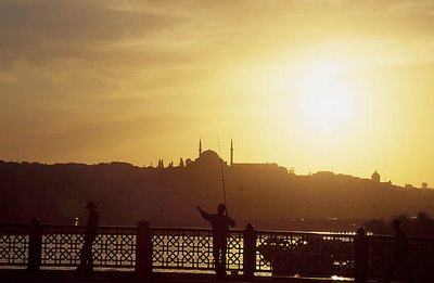 au pont de Galata le soir