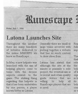 Runescape helpsite launch by Latona