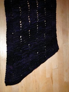 The Dragon Scale Scarf knit with Claudia Hand Painted Fingering