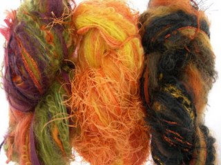 warm colors of Magic Ball yarn