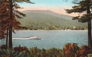 an old postcard showing my view