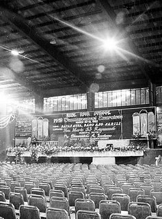 Rule of thirds; place important elements of your image at the intersection of thirds; Rizal High School gym 1992; photo by Atty. Galacio