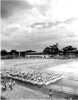 Rizal High School Field Demo 1996; decisive moment; photo by Atty. Galacio