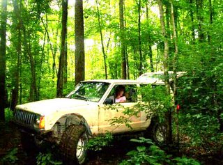 jeep cherokee stuck in the mud