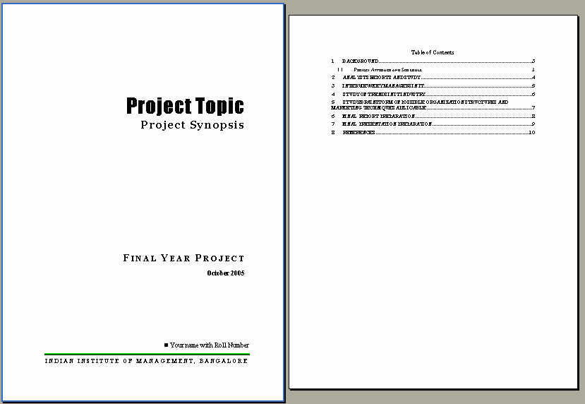 interim progress report sample