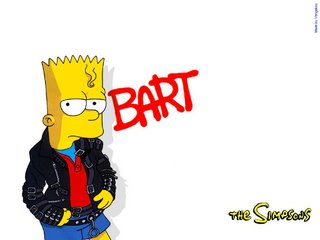 Foto di Bart Simpson bullo, figlio di Homer Jay Simpson