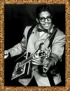 Bo Diddley, courtesy of the Blues Hall of Fame, www.blueshalloffame.com/