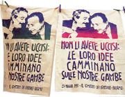 Manifesti in onore di Falcone e Borsellino