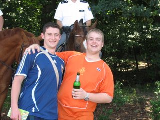guys from the Netherlands, with the mounted police