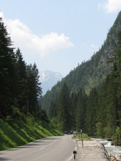 on the road in the Tirol