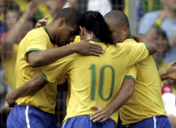 Brasil - Adriano, Kaka, Ronaldinho, Ronaldo