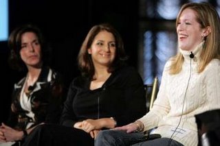 Elizabeth Hayt, Kim Weinstein and Kristen Kelly get famous at the OSM launch