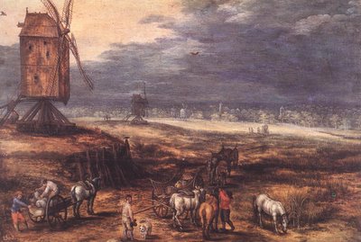 Landscape with Windmills (1607)