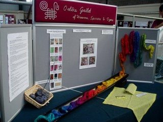 Part of the OLG display at Woolfest.