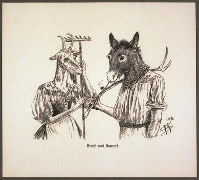 donkey and goat